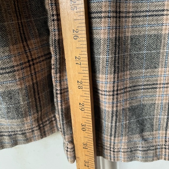 ✨3/$30 AE Tall Wide Leg Brown Plaid Pants - Picture 6 of 10